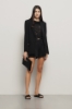 Short in cady con pinces sul davanti • Nero