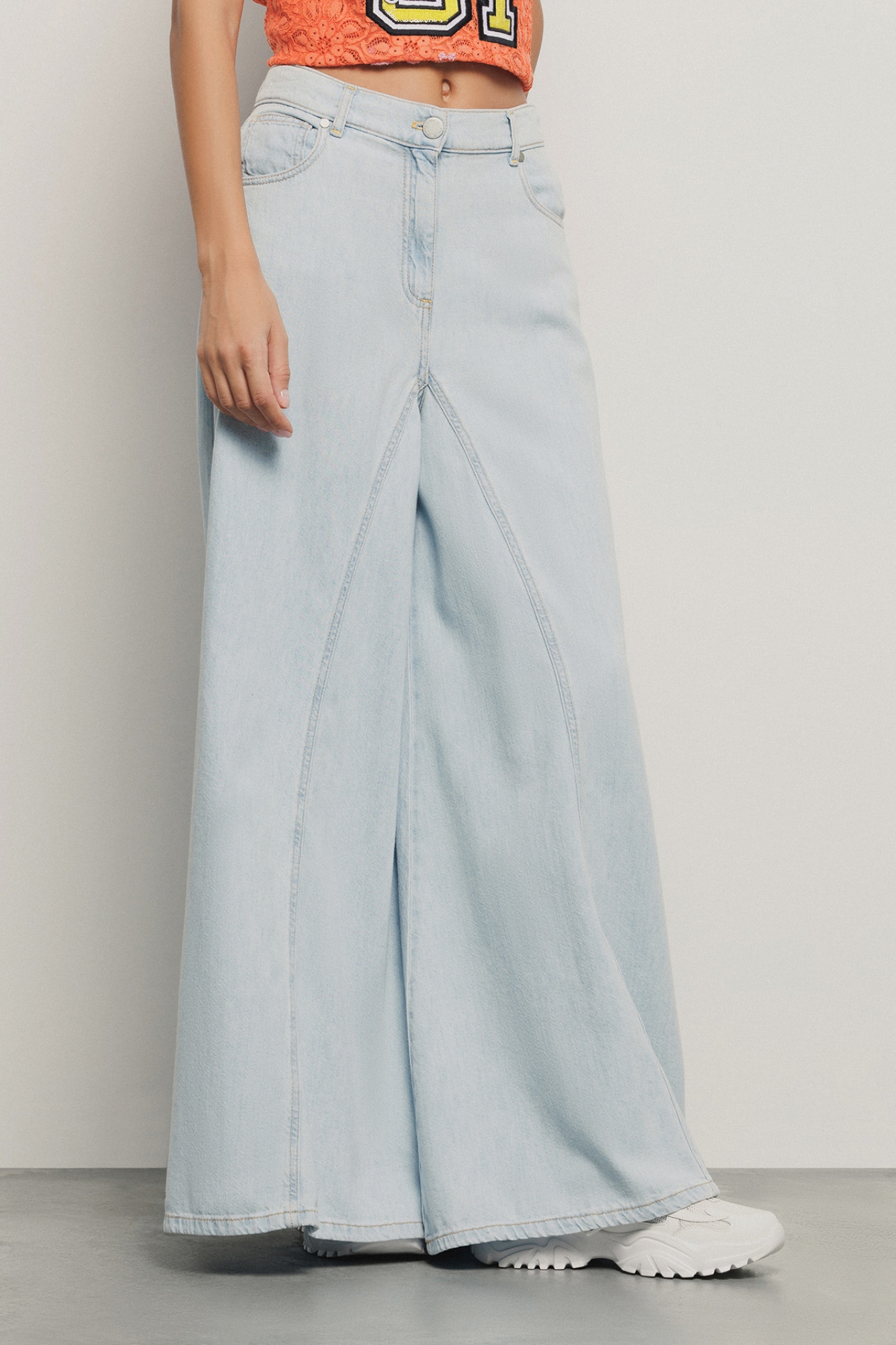 Pantalone maxi palazzo • Blu