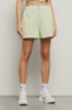 Short con elastici in popeline bastonetto • Lime