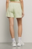 Short con elastici in popeline bastonetto • Lime
