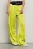 Pantalone morbido in raso • Giallo lime