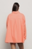 Camicia over con tasche in popeline • Arancio