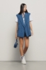 Gilet lungo over doppiopetto • Blue
