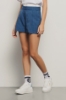 Short con piegoni e tasche nel fianco e boxer elastico • Blue