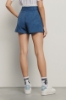 Short con piegoni e tasche nel fianco e boxer elastico • Blue
