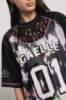 T-shirt paricollo raglan • Nero