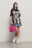 T-shirt paricollo raglan • Nero