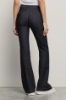 Pantalone flare slim con orlo fondo • Blu