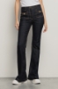 Pantalone flare slim con orlo fondo • Blu
