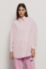 Camicia over in popeline bastonetto • Rosa orchidea