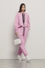 Pantalone con coulisse logata • Rosa orchidea