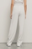 Pantalone largo con cinto logato • Bianco