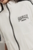 Felpa zippata collo alto • Bianco