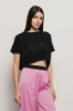 Crop in maglieria • Nero