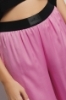 Pantalone morbido in raso • Rosa orchidea