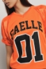 T-shirt scollo a v • Arancio