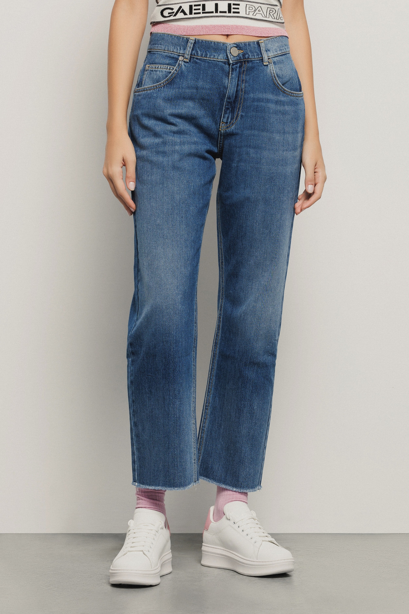 Pantalone boy straight • Blu