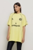 Maxi t-shirt paricollo con taglio raglan • Lime