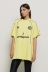 Maxi t-shirt paricollo con taglio raglan • Lime