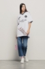T-shirt scollo a v • Bianco