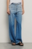 Pantalone maxi palazzo con coulisse • Blu