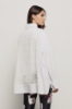 Camicia con inserto in macramè sul retro • Bianco