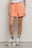 Short in felpa con cinto elastico e stampa • Arancio