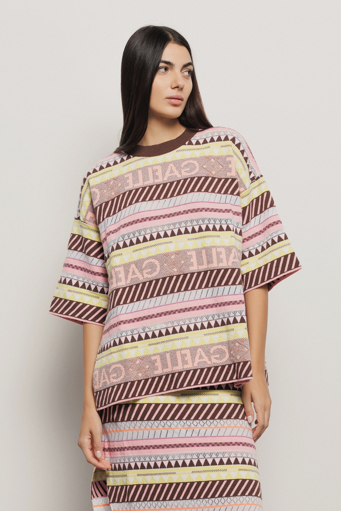 Maxi maglia jacquard • Multicolor