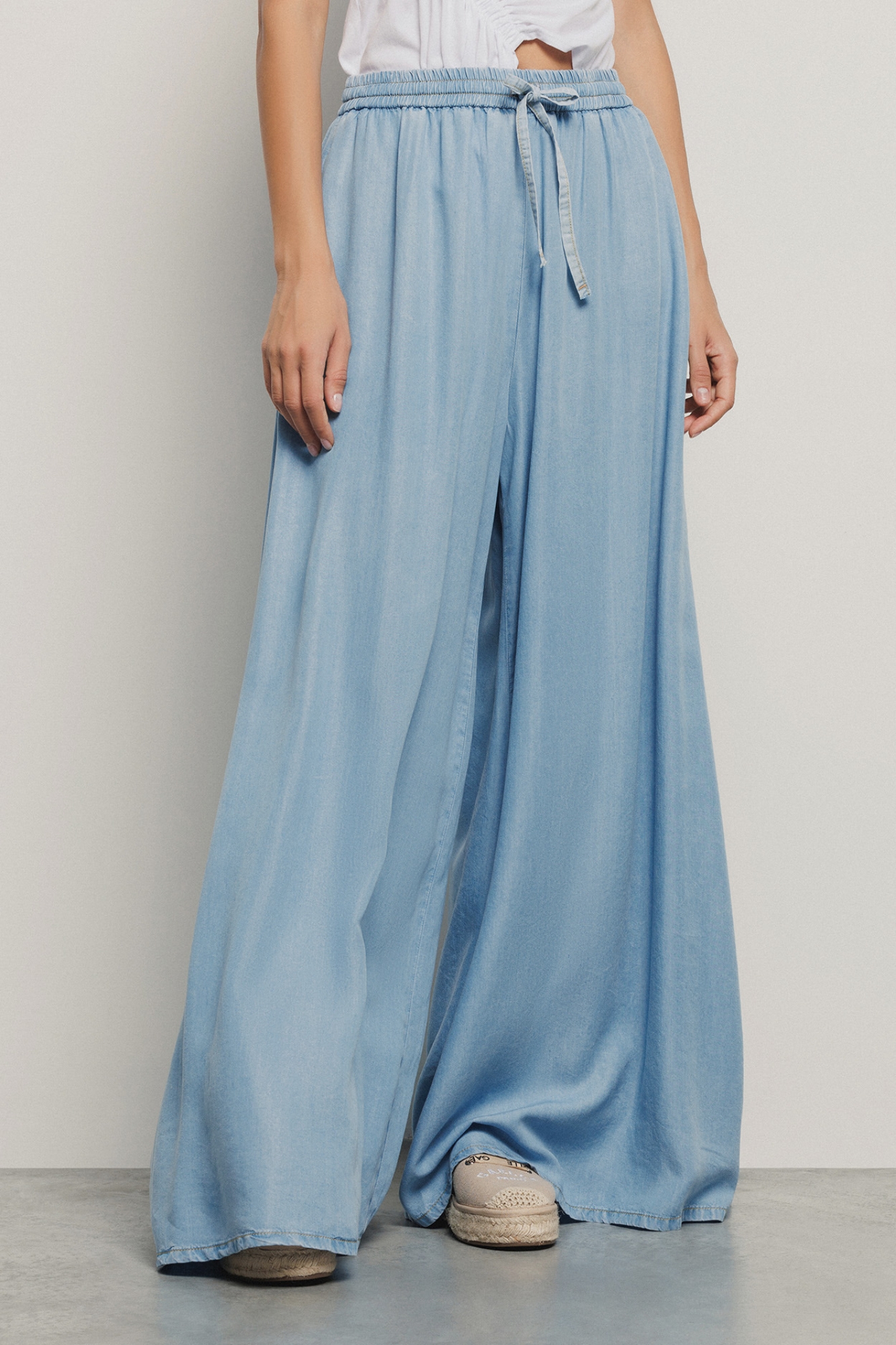 Pantalone palazzo ampio • Blu