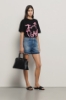 T shirt paricollo • Nero