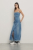 Abito con bottoni • Blu