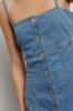 Abito con bottoni • Blu