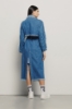 Trench lungo in denim • Blu