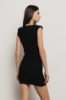 Top cropped in punto traforato • Nero