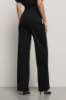 Pantalone dritto con dettaglio in vita • Nero