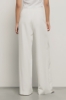 Pantalone a vita alta con riprese in cady • Gesso