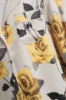 Camicia in raso stampato • Rose gialle