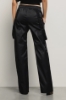 Pantalone dritto con dettaglio nastro logato • Nero