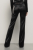 Pantalone a trombetta con vita bassa con dettaglio accessorio • Nero