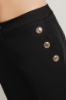 Pantalonea trombetta in cady • Nero