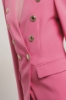 Giacca doppiopetto sfiancata in cady • Fucsia