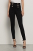 Leggings a vita alta in punto milano • Nero