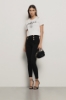 Leggings a vita alta in punto milano • Nero