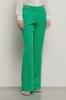 Pantalone a trombetta in cady • Verde