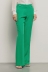 Pantalone a trombetta in cady • Verde