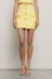 Gonna corta bustier in cady • Giallo