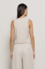Gilet monopetto gessato • Gesso
