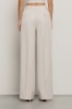 Pantalone dritto con stiro in piega • Gesso