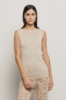 Top con dettaglio sul retro in maglia lurex • Oro