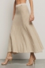 Gonna midi in maglia lurex • Deserto
